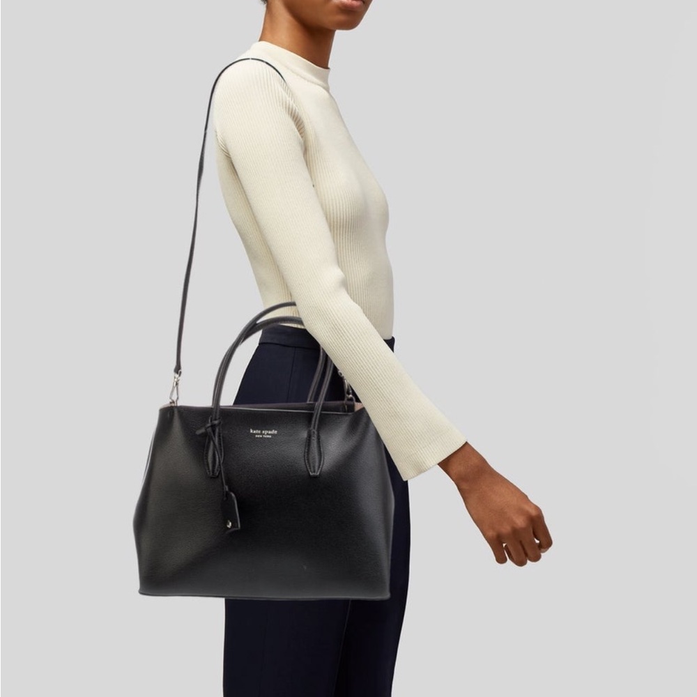 Kate Spade Black Leather Shoulder Bag - Picture 3 of 10